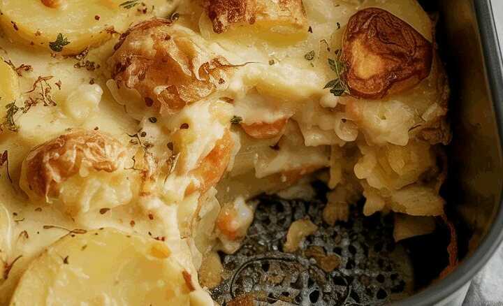 Kartoffelauflauf portionsweise im Airfryer