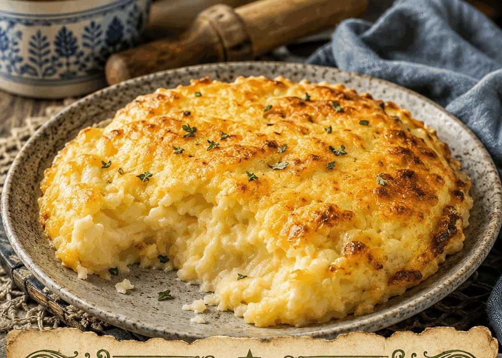 Kartoffelbrei aus dem Ofen mit Käsekruste