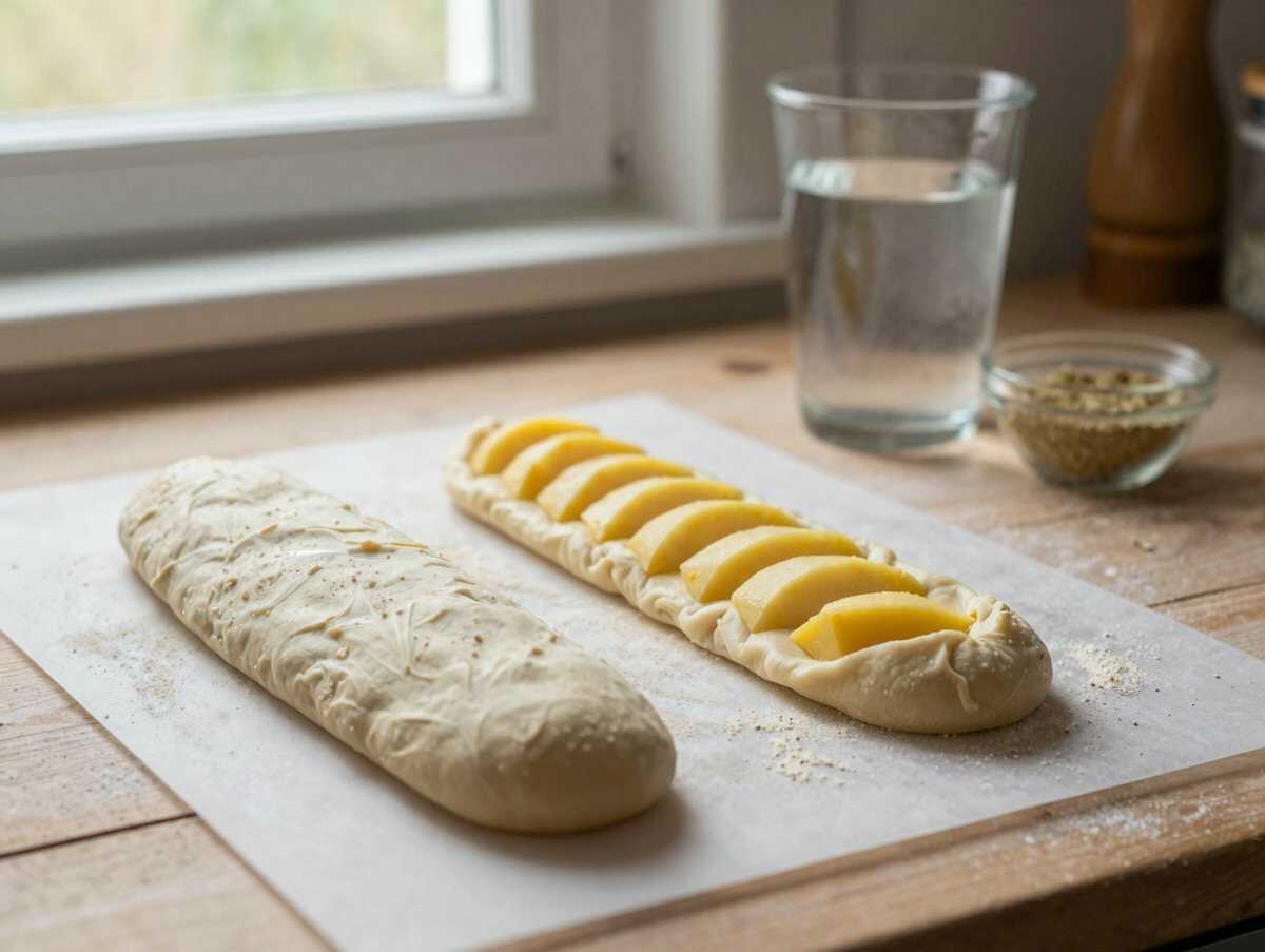 Kartoffelbrot saftig und lange frisch, das beliebteste Kartoffelrezept auf Pinterest – während der Zubereitung