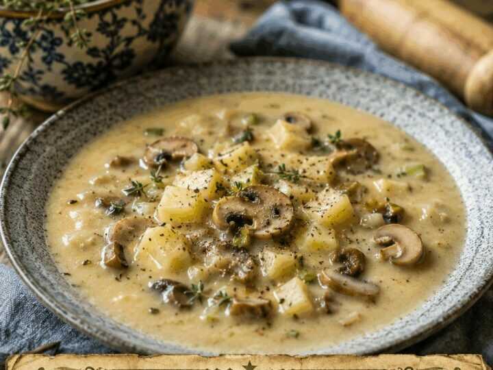 Kartoffel-Champignon-Suppe, der Geheimtipp aus Omas Rezeptbuch