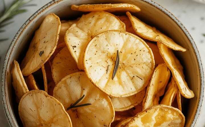 Kartoffelchips mit Rosmarin aus dem Airfryer