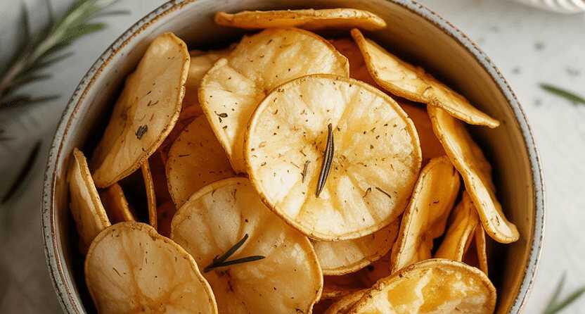 Kartoffelchips mit Rosmarin aus dem Airfryer