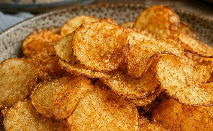 Kartoffelchips selbst gemacht im Airfryer – ideal für den Kindergeburtstag