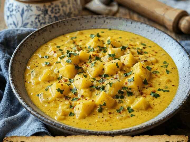 Kartoffel-Curry-Suppe mit Kokosmilch – in 20 Minuten auf dem Tisch