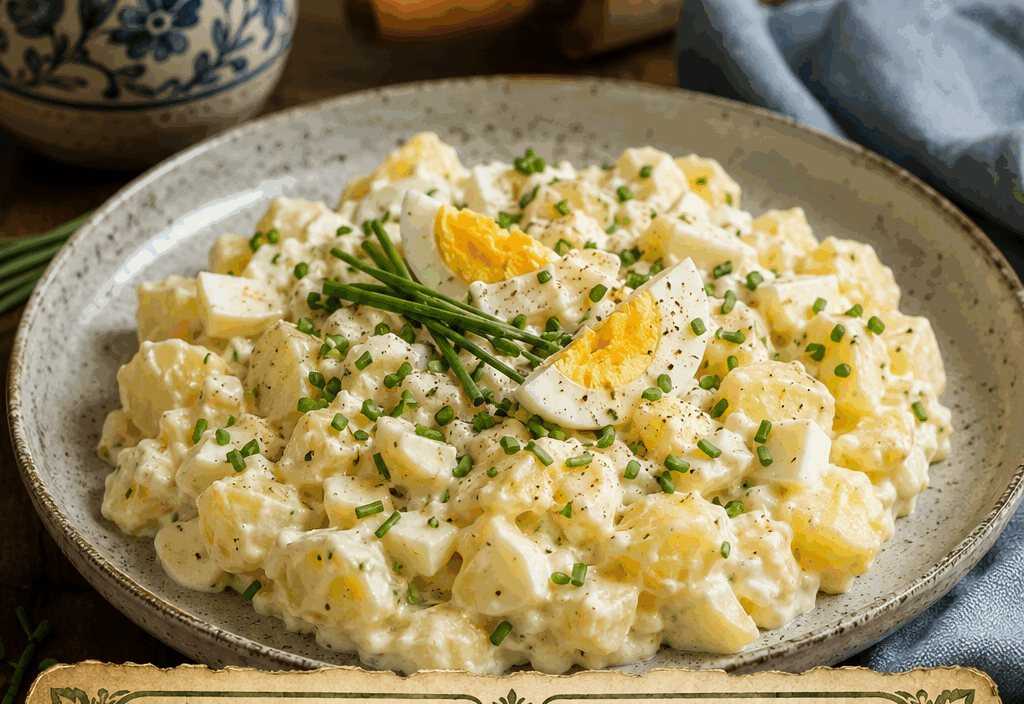 Kartoffel-Eier-Salat cremig – so günstig kann lecker sein