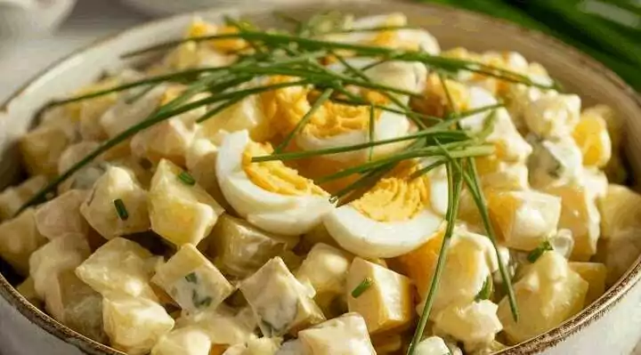 Kartoffel-Ei-Salat mit Schnittlauch