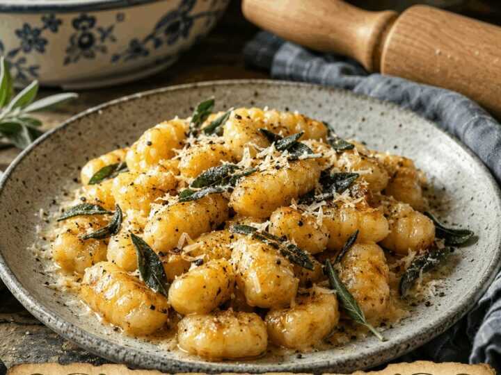 Kartoffel-Gnocchi mit Salbeibutter – perfekt, wenn spontan Besuch kommt