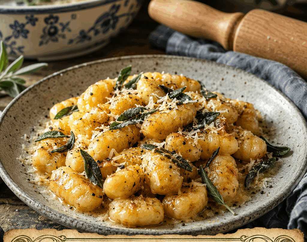 Kartoffel-Gnocchi mit Salbeibutter – perfekt, wenn spontan Besuch kommt