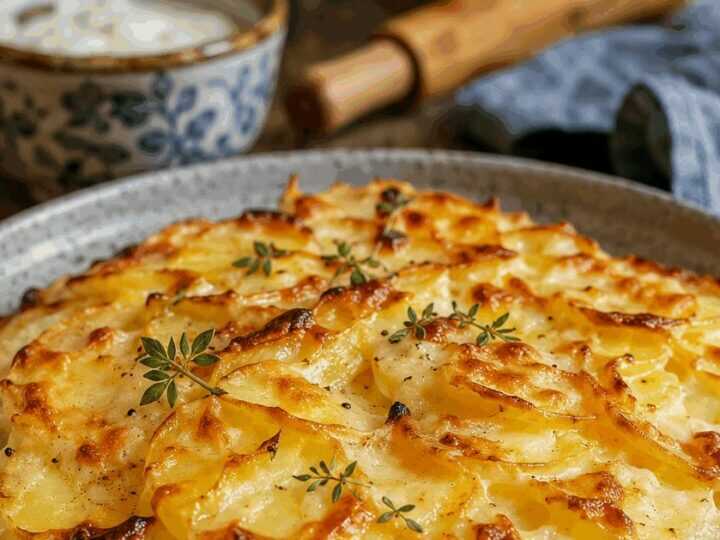 Kartoffelgratin ohne Sahne – die leichte Variante – herzhaft, warm und unglaublich lecker
