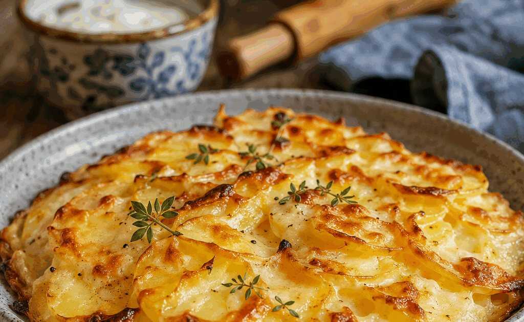 Kartoffelgratin ohne Sahne – die leichte Variante – herzhaft, warm und unglaublich lecker
