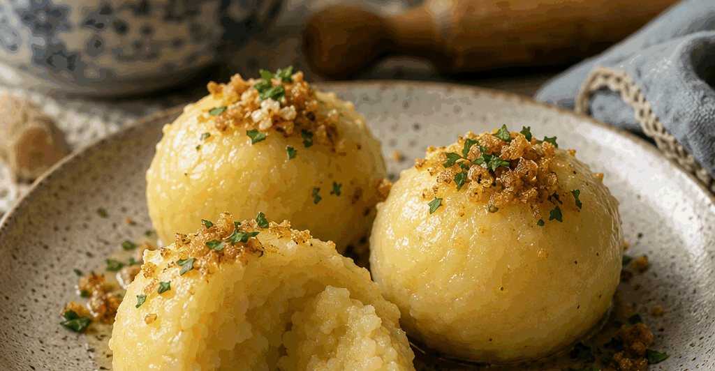 Kartoffelklöße halb und halb