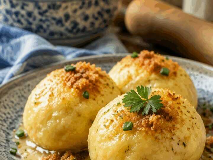Kartoffelknödel aus gekochten Kartoffeln – in 20 Minuten auf dem Tisch
