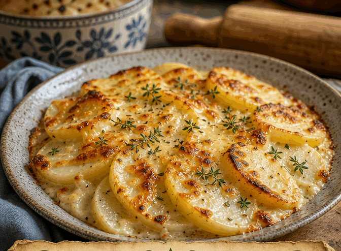 Kartoffel-Kohlrabi-Gratin, perfekt für den schnellen Feierabend