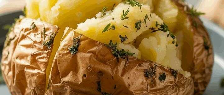 Kartoffeln mit Schale und Kräuteröl aus der Heißluftfritteuse