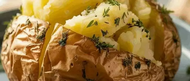Kartoffeln mit Schale und Kräuteröl aus der Heißluftfritteuse