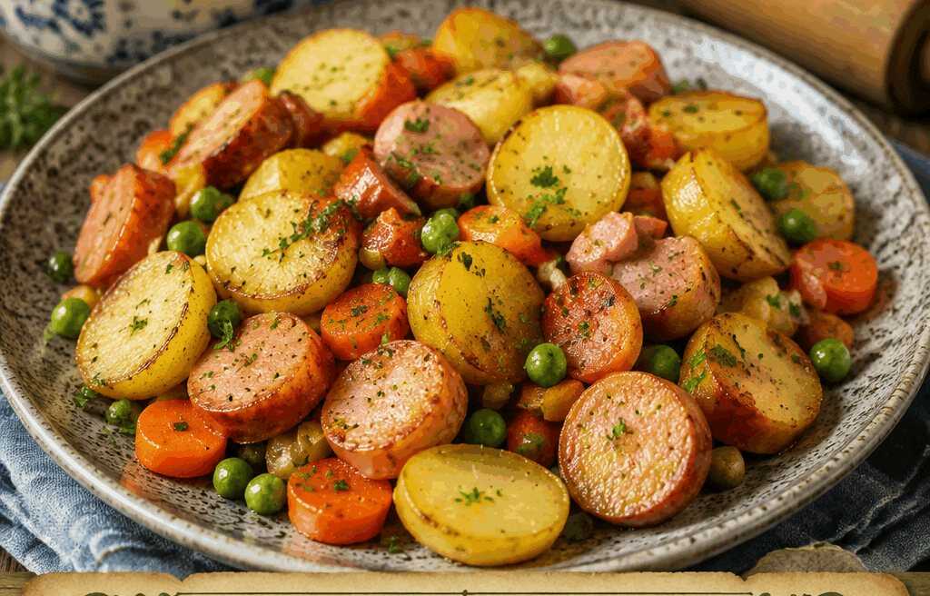 Kartoffelpfanne mit Würstchen für Kinder: das Lieblingsrezept der ganzen Familie