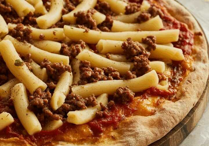 Kartoffelpizza mit 500g Hackfleisch in 25 Minuten