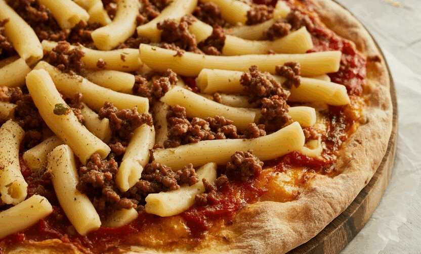 Kartoffelpizza mit 500g Hackfleisch in 25 Minuten