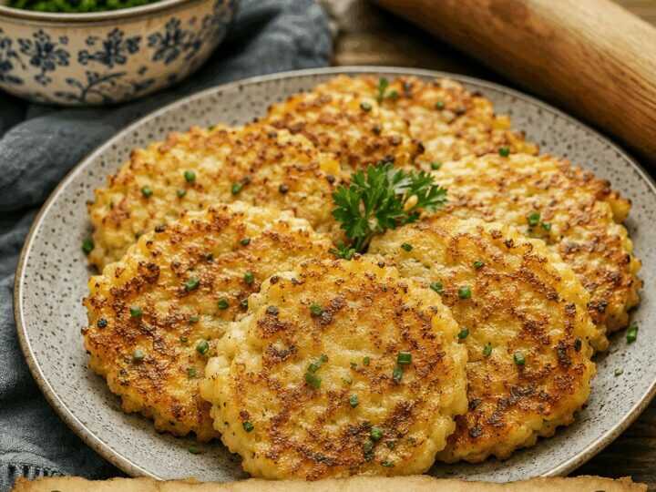 Kartoffelplätzchen aus Kartoffelbrei-Resten, das 5-Sterne-Rezept aus einfachen Kartoffeln