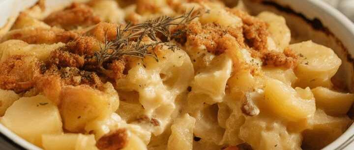 Kartoffelrezept zum Abendessen mit 200 g Sauerrahm