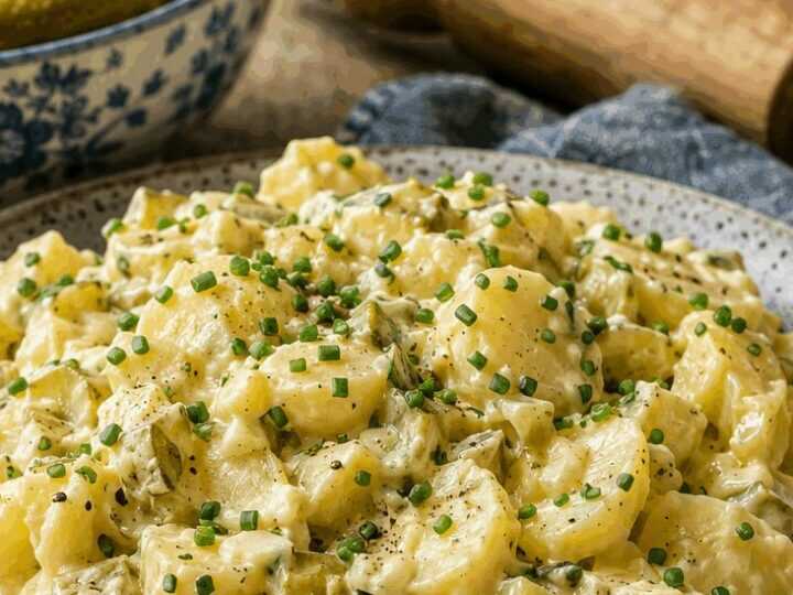 Kartoffelsalat für 20 Personen – die Partymenge – in 20 Minuten auf dem Tisch