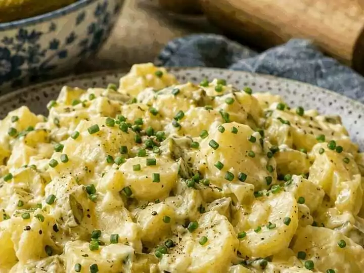 Kartoffelsalat für 20 Personen – die Partymenge – in 20 Minuten auf dem Tisch