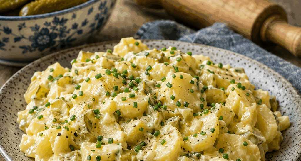 Kartoffelsalat für 20 Personen – die Partymenge – in 20 Minuten auf dem Tisch