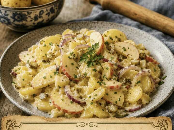Kartoffelsalat mit Apfel und Zwiebel: das Lieblingsrezept der ganzen Familie