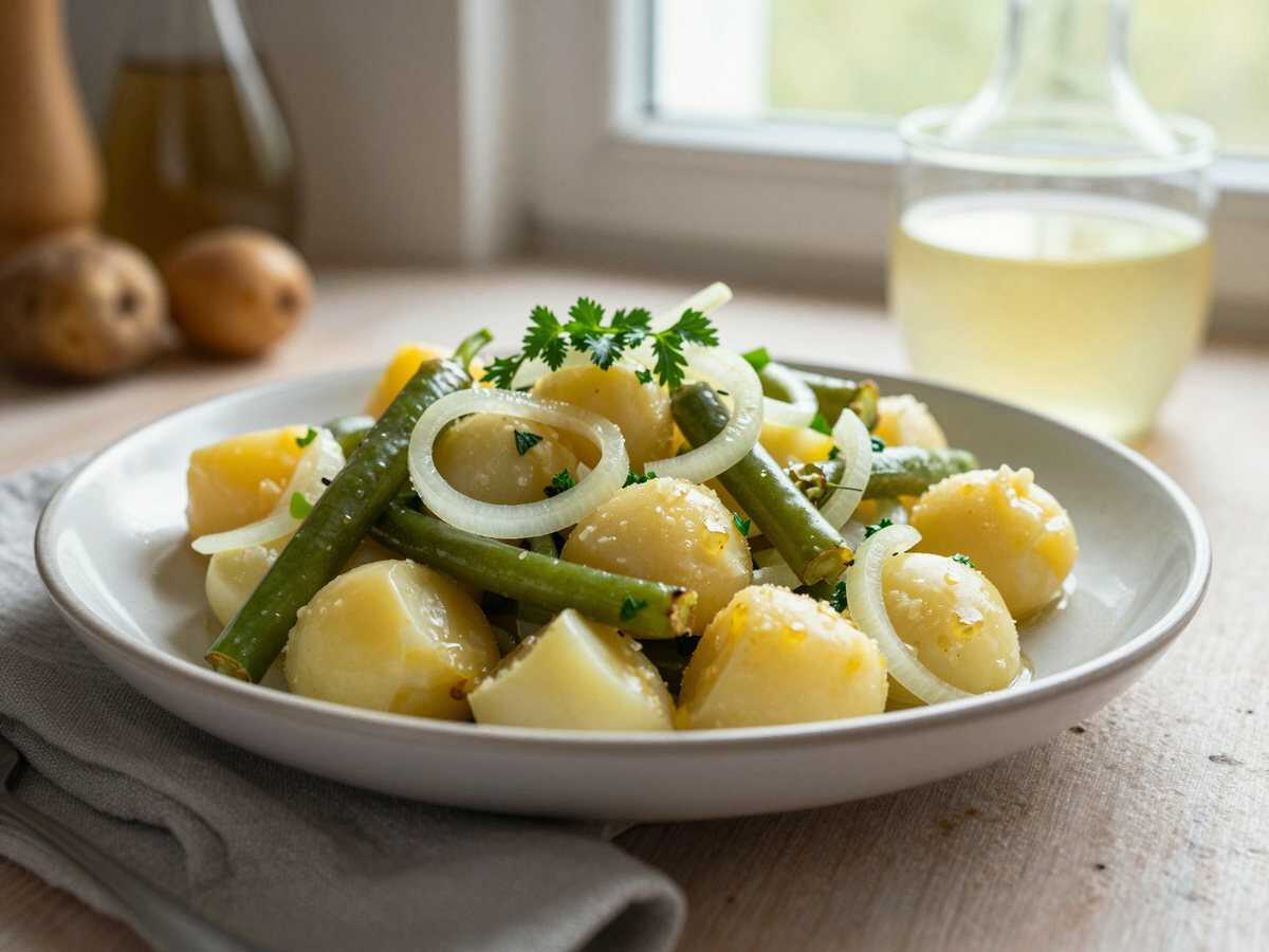 Kartoffelsalat mit Radieschen und Schnittlauch: in 3 Schritten fertig – während der Zubereitung
