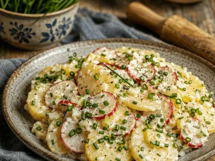 Kartoffelsalat mit Radieschen und Schnittlauch: in 3 Schritten fertig