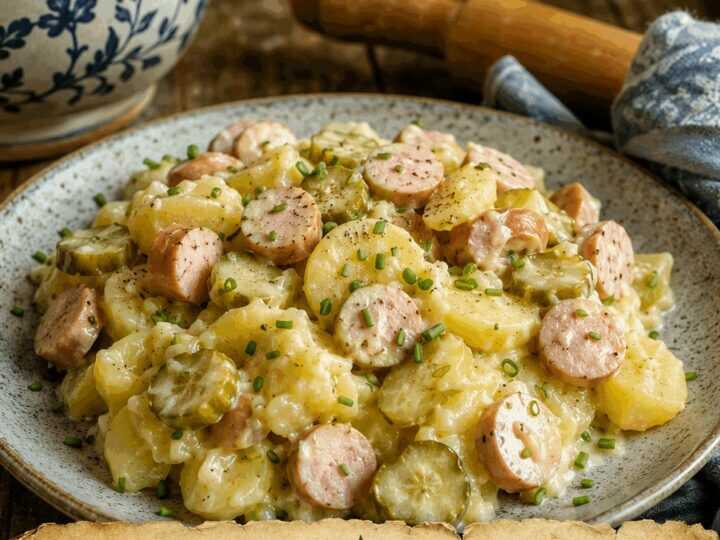 Kartoffelsalat mit Würstchen für Heiligabend – in 20 Minuten auf dem Tisch