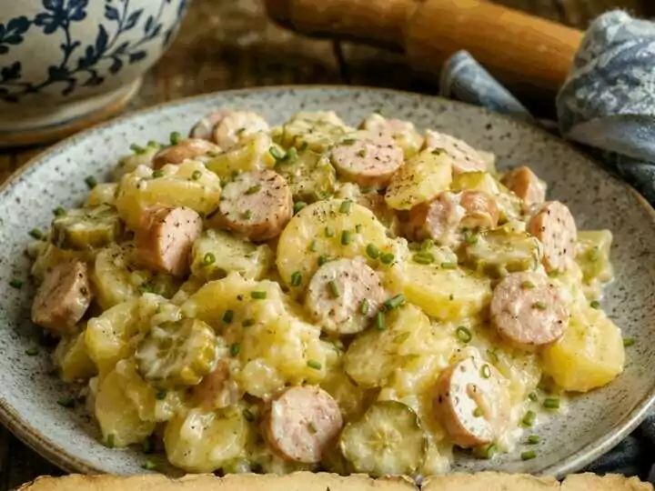 Kartoffelsalat mit Würstchen für Heiligabend – in 20 Minuten auf dem Tisch