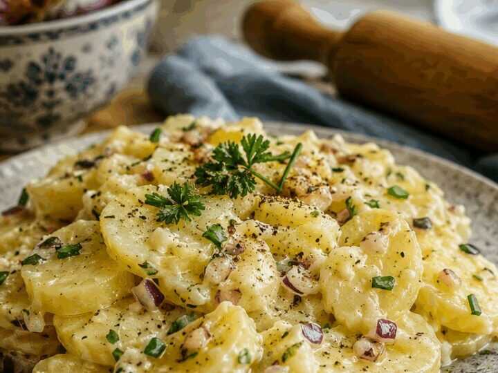 Kartoffelsalat wie vom Metzger, das 5-Sterne-Rezept aus einfachen Kartoffeln