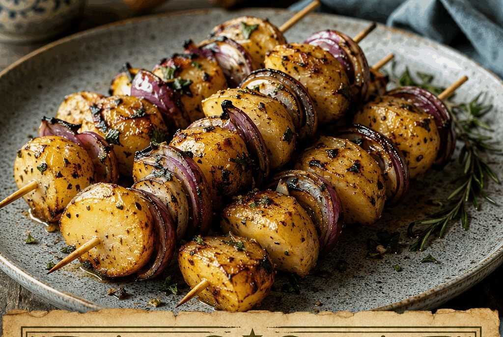 Kartoffelspieße vom Grill – aus einfachen Zutaten ein Festessen