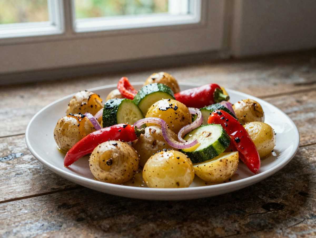 Kartoffelspieße vom Grill: das schnelle Abendessen für stressige Tage – während der Zubereitung