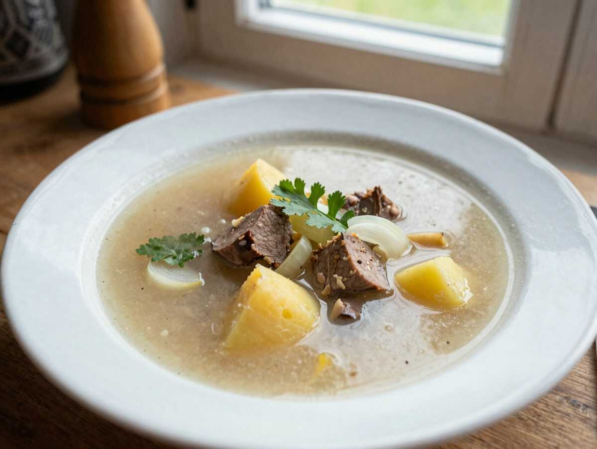 Kartoffelsuppe mit Würstchen: in 3 Schritten fertig – während der Zubereitung