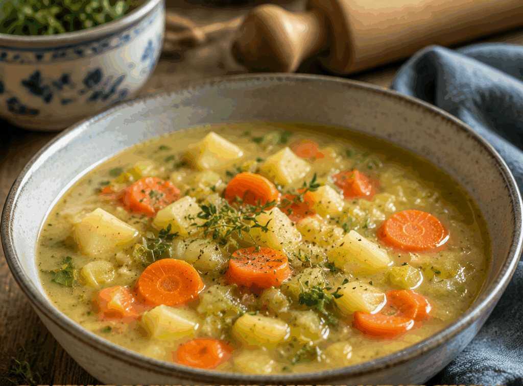 Kartoffelsuppe vegetarisch mit Wurzelgemüse