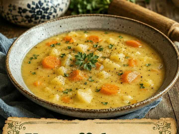 Kartoffelsuppe vegetarisch mit Wurzelgemüse – das Soulfood für kalte Tage
