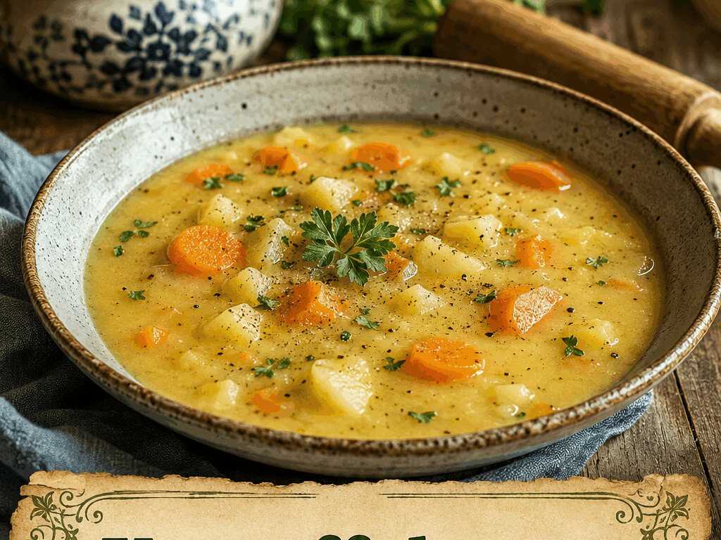 Kartoffelsuppe vegetarisch mit Wurzelgemüse – das Soulfood für kalte Tage