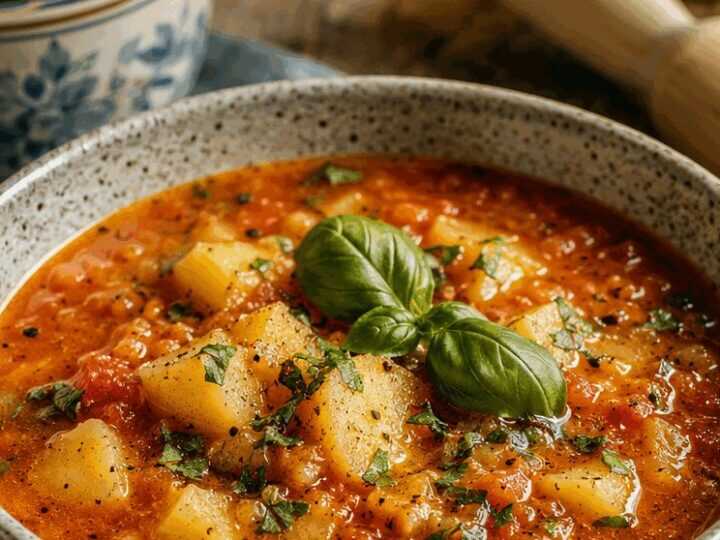 Kartoffel-Tomaten-Suppe mediterran: der Trick, den kaum jemand kennt