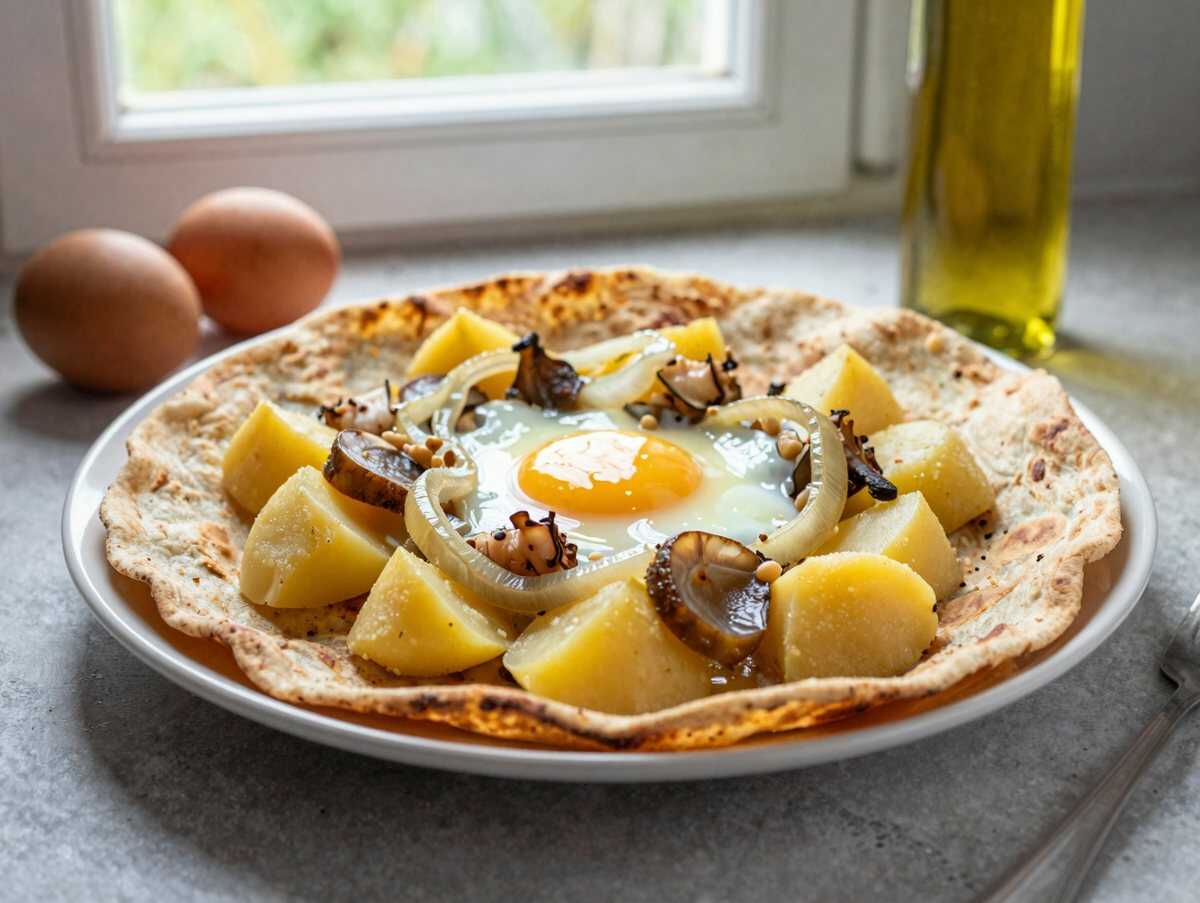Kartoffeltortilla spanische Art: das Lieblingsrezept der ganzen Familie – während der Zubereitung