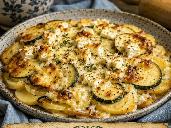 Kartoffel-Zucchini-Auflauf mit Feta – gelingt garantiert, auch Anfängern