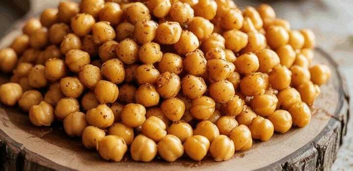 Kichererbsen geröstet aus der Heißluftfritteuse