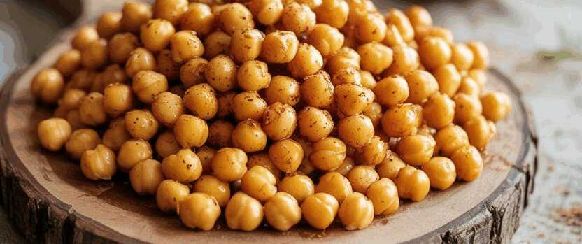 Kichererbsen geröstet aus der Heißluftfritteuse