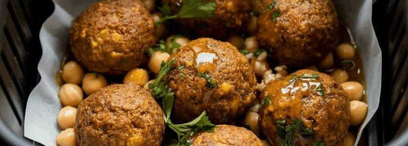 Kichererbsen-Falafel orientalisch aus dem Airfryer