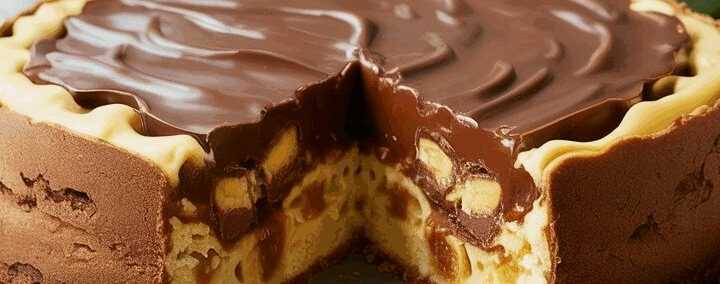 Kinder Bueno Käsekuchen mit Keksboden