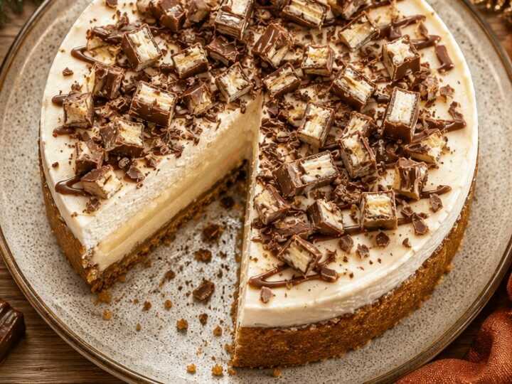 Kinderriegel und Vanillepudding: Der ultimative Käsekuchen-Genuss!