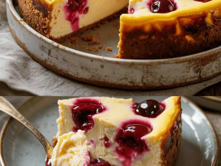 Kirschkuchen aus Ungarn mit 350 g Speisequark