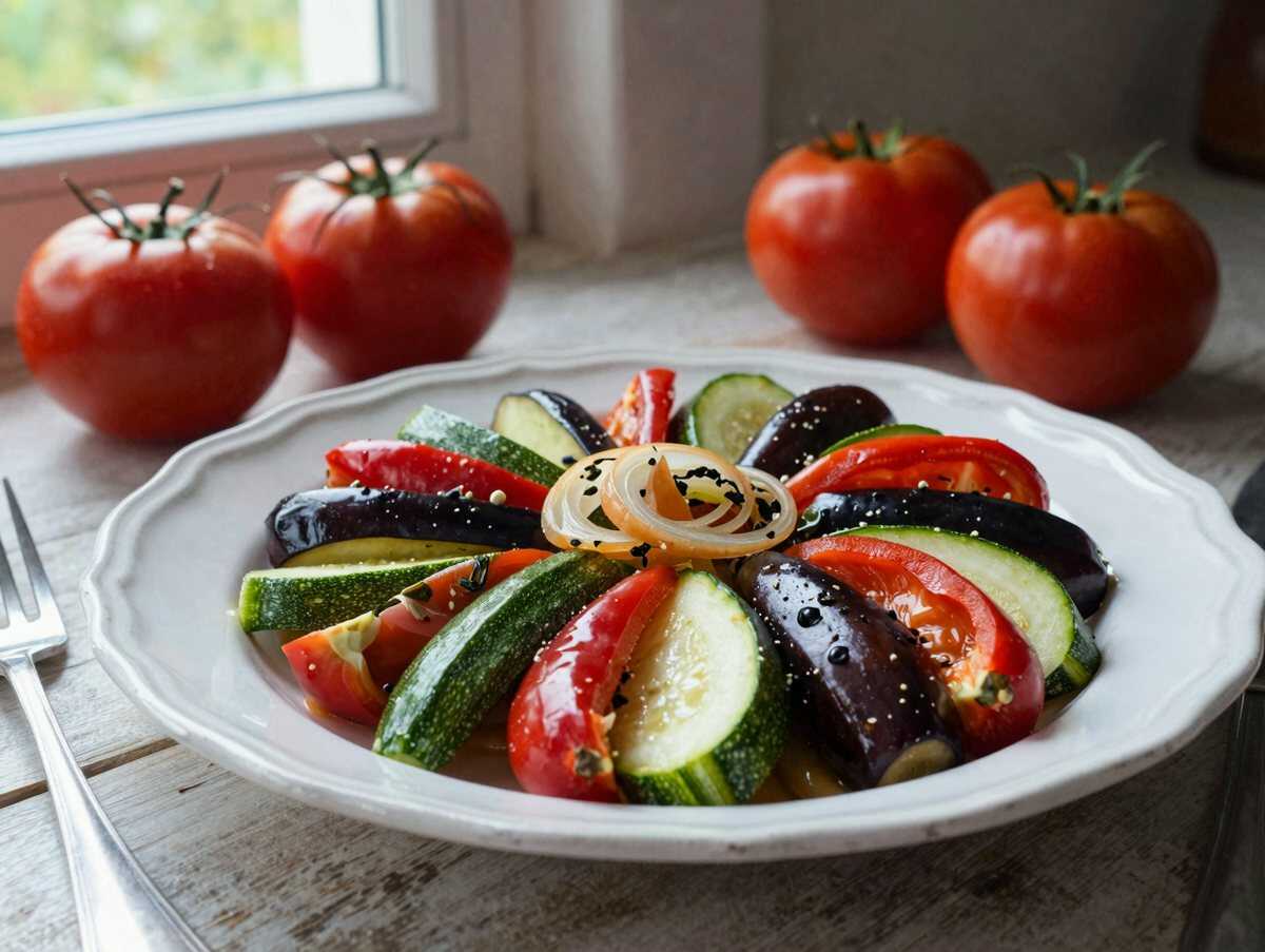 Klassische Ratatouille mit Pepp: Ein sommerliches Gemüsevergnügen! – während der Zubereitung