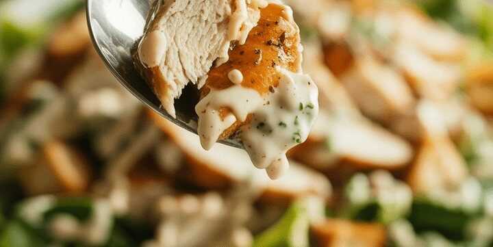 Caesar Salat für vier mit Ciabatta-Croûtons und Parmigiano